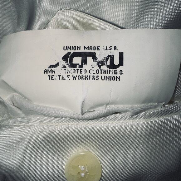 VTG Pietrafesa Jacket Coat Womens 12 Green Plaid Tartan Pockets Satin Lined LS - Picture 10 of 10